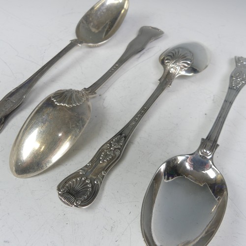 144 - A pair of Victorian silver Table Spoons, by Chawner & Co., hallmarked London, 1850, King's patte... 