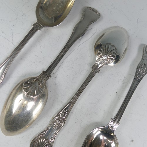 144 - A pair of Victorian silver Table Spoons, by Chawner & Co., hallmarked London, 1850, King's patte... 