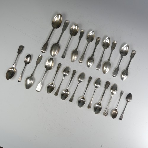 158 - A set of six George V silver Teaspoons, by Adolph Scott, hallmarked Birmingham, 1929, Old English pa... 