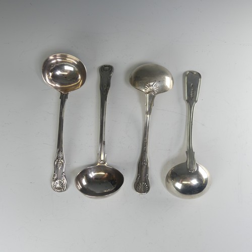 165 - A William IV silver Sauce Ladle, by William Eaton, hallmarked London 1835, King's pattern, 18.2cm lo... 