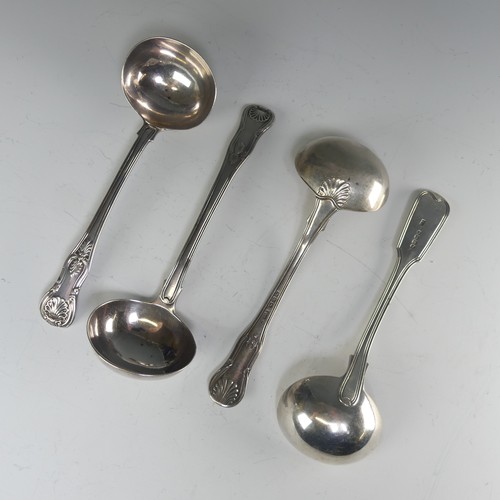 165 - A William IV silver Sauce Ladle, by William Eaton, hallmarked London 1835, King's pattern, 18.2cm lo... 