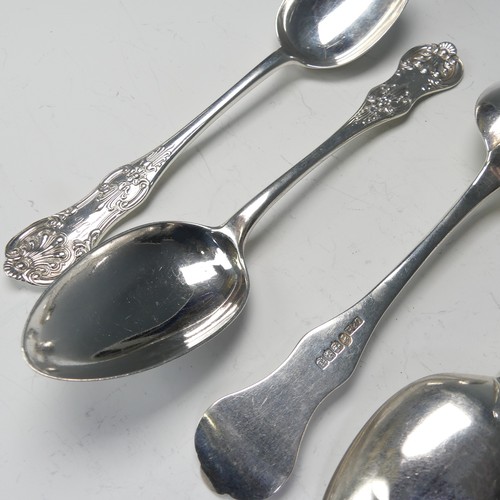 172 - A set of six Victorian Scottish silver Dessert Spoons, by Duff & Millar, hallmarked Glasgow, 186... 