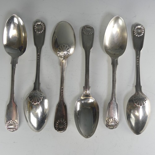 175 - A set of six William IV silver Dessert Spoons, by John, Henry & Charles Lias, hallmarked London,... 