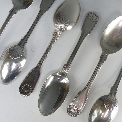 175 - A set of six William IV silver Dessert Spoons, by John, Henry & Charles Lias, hallmarked London,... 