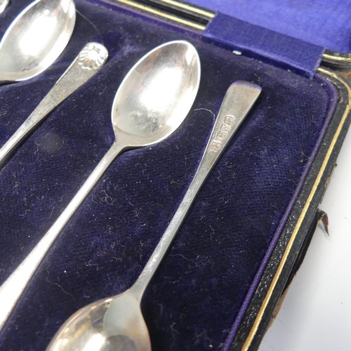 180 - A cased set of George V silver Coffee Spoons, by Barker Brothers, hallmarked Chester, 1912, together... 