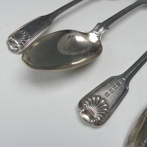 183 - A matched set of four early Victorian silver Table Spoons, by William Eaton, hallmarked London 1844 ... 