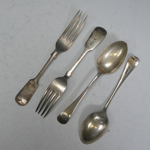 187 - A pair of Victorian silver Forks, by James Deakin & Sons, hallmarked Sheffield, 1897, fiddle pat... 