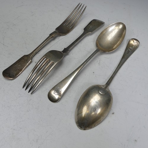 187 - A pair of Victorian silver Forks, by James Deakin & Sons, hallmarked Sheffield, 1897, fiddle pat... 