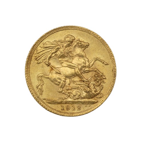 500 - A George V gold Sovereign, dated 1912.