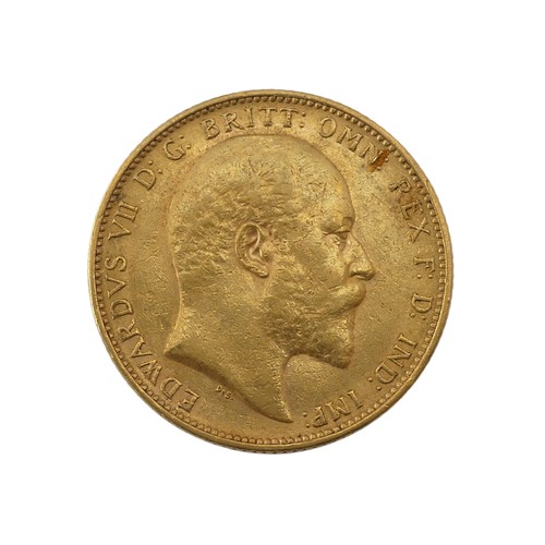 501 - An Edwardian gold Sovereign, dated 1902, Melbourne mint mark.