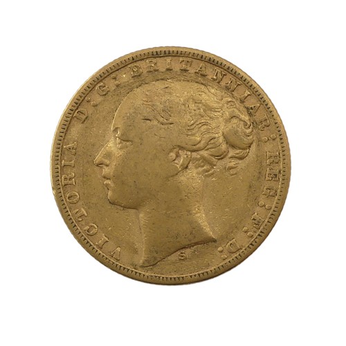 502 - A Victorian gold Sovereign, dated 1873, Sydney mint mark.