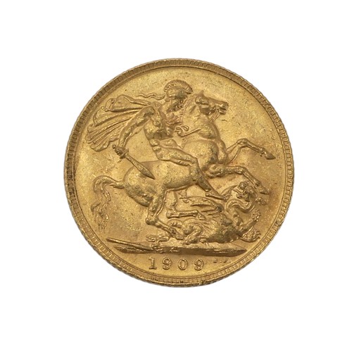 504 - An Edwardian gold Sovereign, dated 1909.