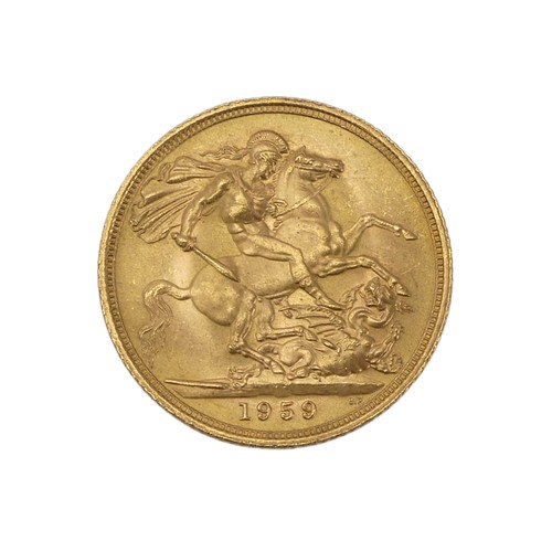 509 - An Elizabeth II gold Sovereign, dated 1959.