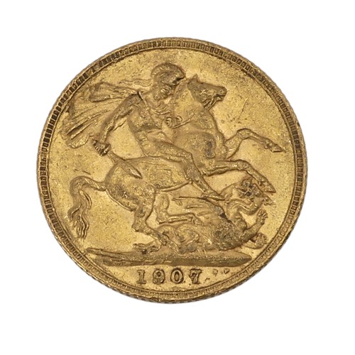 513 - An Edwardian gold Sovereign, dated 1907.