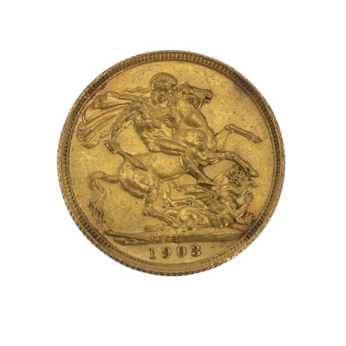 514 - An Edwardian gold Sovereign, dated 1903, Sydney mint mark.