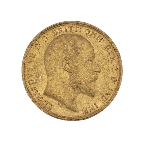 518 - An Edwardian gold Sovereign, dated 1907, Sydney mint mark.