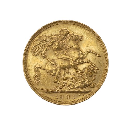 520 - A Victorian gold Sovereign, dated 1901, Perth mint mark.