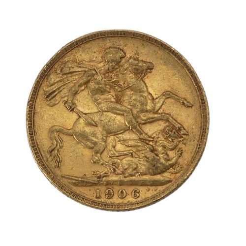 523 - An Edwardian gold Sovereign, dated 1906.