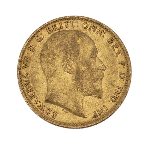 524 - An Edwardian gold Sovereign, dated 1902, Sydney mint mark.