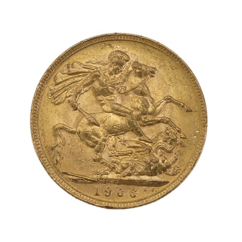 526 - An Edwardian gold Sovereign, dated 1906, Perth mint mark.