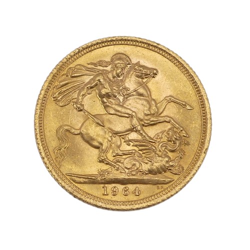 527 - An Elizabeth II gold Sovereign, dated 1964.