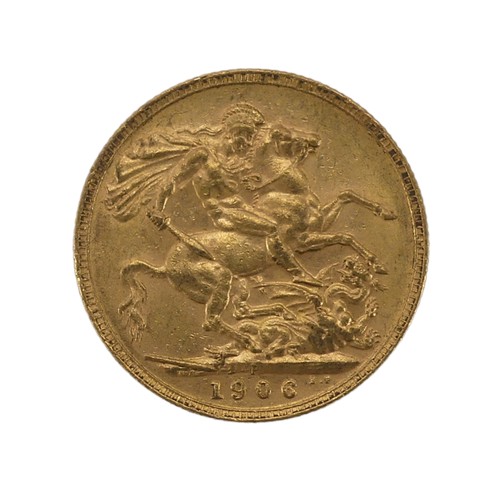 529 - An Edwardian gold Sovereign, dated 1906, Perth mint mark.