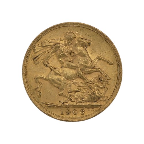 530 - An Edwardian gold Sovereign, dated 1906.