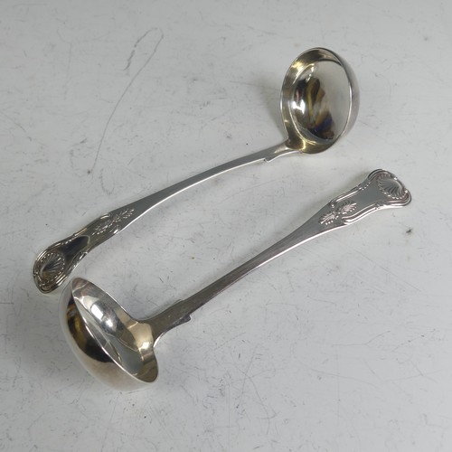 199 - A pair of Victorian Scottish silver Toddy Ladles, by James McKay, hallmarked Edinburgh, 1853, 15cm l... 