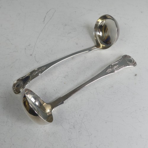 199 - A pair of Victorian Scottish silver Toddy Ladles, by James McKay, hallmarked Edinburgh, 1853, 15cm l... 