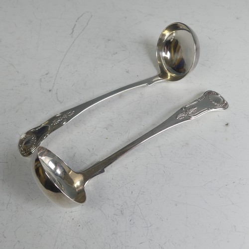 199 - A pair of Victorian Scottish silver Toddy Ladles, by James McKay, hallmarked Edinburgh, 1853, 15cm l... 