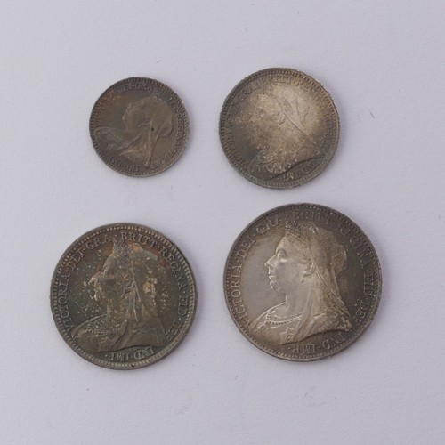 536 - A set of Victorian Maundy Money, dated 1899, unboxed.