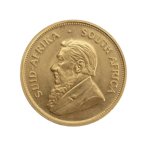 490 - A South African gold Krugerrand, dated 1974.