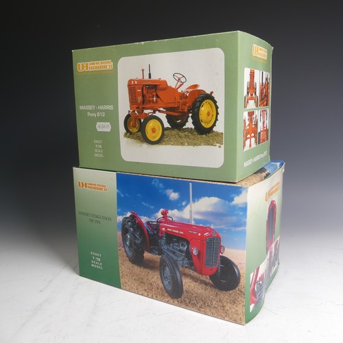 118 - Universal Hobbies (1/16th scale) Massey Fergusson MF 35X Tractor, red, boxed, and Massey-Harris Pony... 