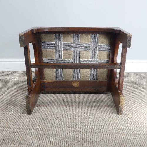 580 - An Arts and Crafts oak occasional Chair, attributed to Leonard Wyburd for Liberty & co, with uph... 