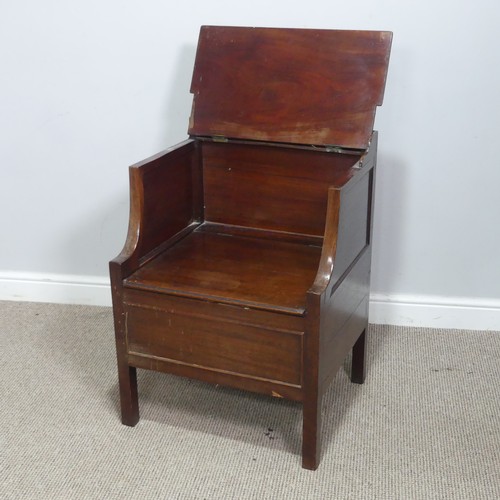 633 - A George III mahogany Commode by Gillows of Lancaster, stamped ‘Gillows, Lancaster’, W 56 cm x H 76 ... 