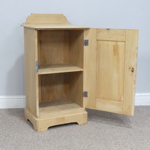 614 - A stripped pine pot Cupboard, W 41.5 cm x H 79 cm x D 32.5 cm. 