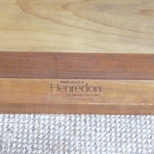 201 - A vintage Chinese inspired 'Henredon' coffee / cocktail Table, makers label to underside with inspec... 