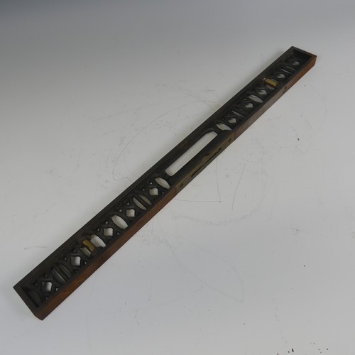 668 - An antique Cast Iron and Brass Rabone Spirit Level, together with another Level, a set of Oertling s... 