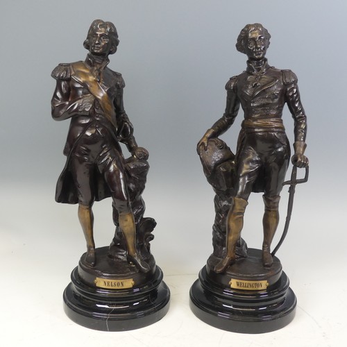 481 - After Sylvain Kinsburger (French, 1855-1935), two cast bronze Figures, one modelled as the Duke Of W... 