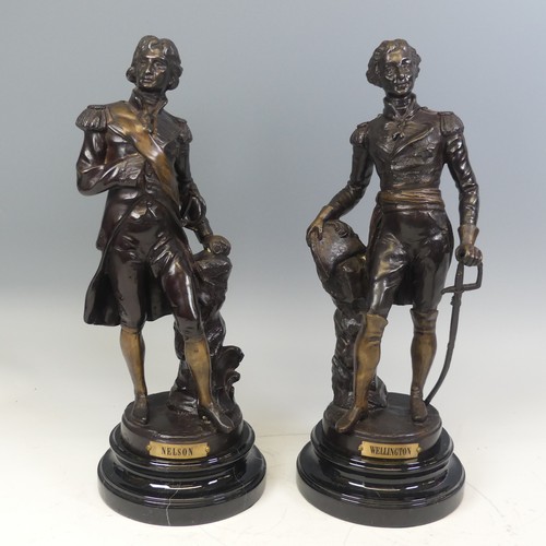 481 - After Sylvain Kinsburger (French, 1855-1935), two cast bronze Figures, one modelled as the Duke Of W... 