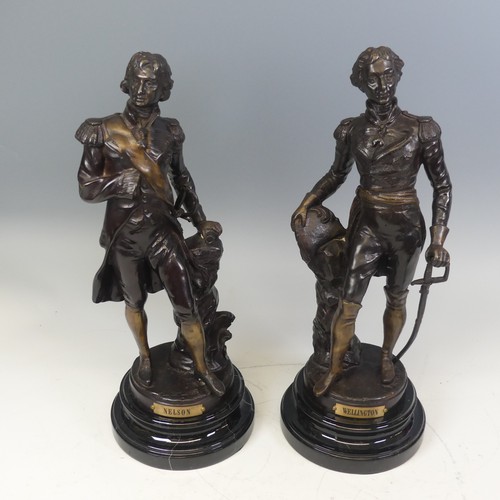 481 - After Sylvain Kinsburger (French, 1855-1935), two cast bronze Figures, one modelled as the Duke Of W... 