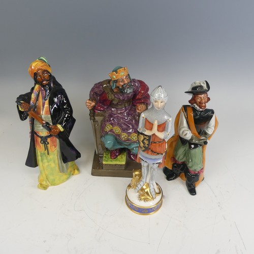 237 - A Royal Doulton character figure 'The Old King' HN2134, together with a Royal Doulton Figure of 'Cav... 