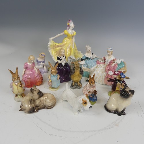 238 - A Royal Doulton Figurine HN2379 'Ninette', together with a quantity of Royal Doulton and Beswick fig... 