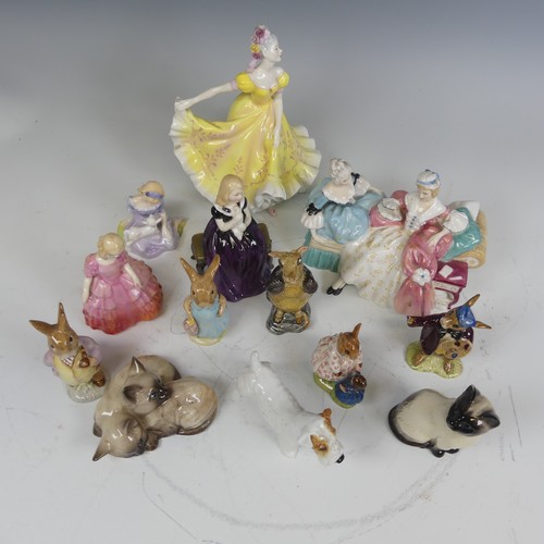 238 - A Royal Doulton Figurine HN2379 'Ninette', together with a quantity of Royal Doulton and Beswick fig... 