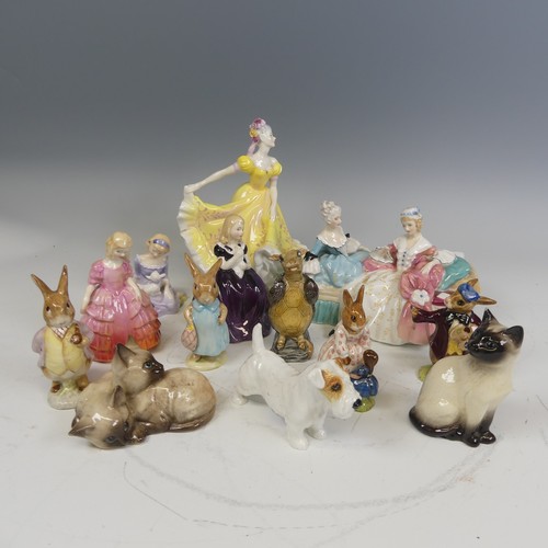 238 - A Royal Doulton Figurine HN2379 'Ninette', together with a quantity of Royal Doulton and Beswick fig... 