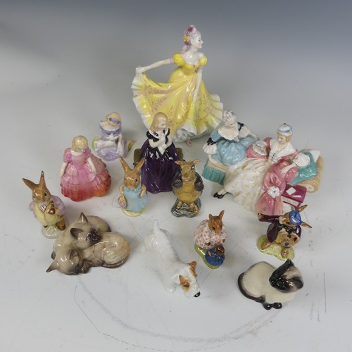 238 - A Royal Doulton Figurine HN2379 'Ninette', together with a quantity of Royal Doulton and Beswick fig... 