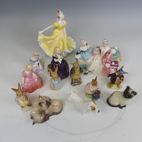 238 - A Royal Doulton Figurine HN2379 'Ninette', together with a quantity of Royal Doulton and Beswick fig... 