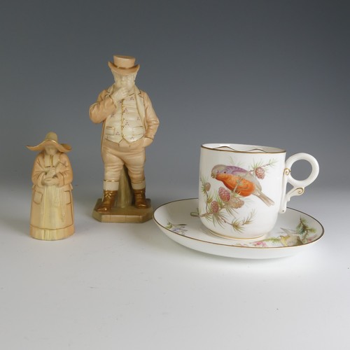 257 - A Royal Worcester blush ivory figure of John Bull, from the Countries of the World Series, with fact... 