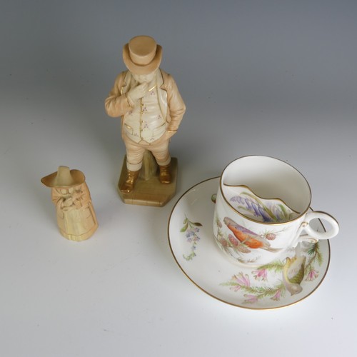 257 - A Royal Worcester blush ivory figure of John Bull, from the Countries of the World Series, with fact... 