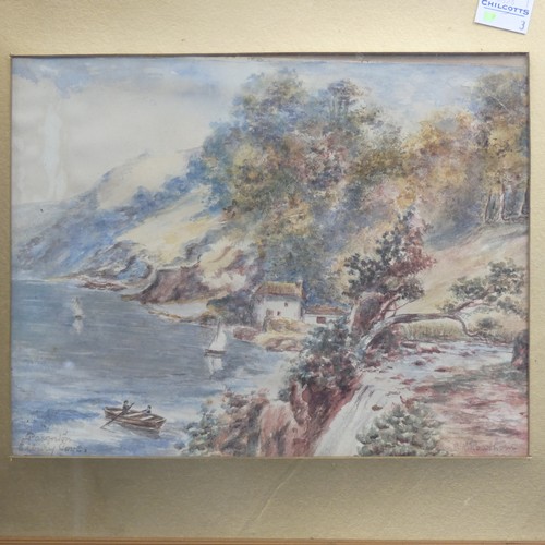 325 - Alfred Leyman (British, 1856-1933), Lynmouth, watercolour, signed lower right, 25cm x 42cm, faded, f... 